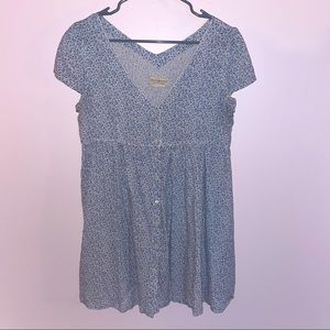 Ralph Lauren Denim and Supply Co Blue Floral Babydoll Dress